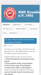 Mobile Screenshot of ksc-krombach.de